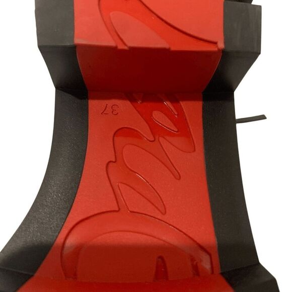 Christian Louboutin Kid Calfskin Suede Rubber Shearling Glory Duck Boot EU 37 - Picture 12 of 12